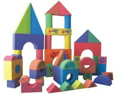 

48-Piece Long 28 Centimeter Eva Color Printing Building Blocks Foam Software Building Blocks Toy Kindergarten Educational Toy