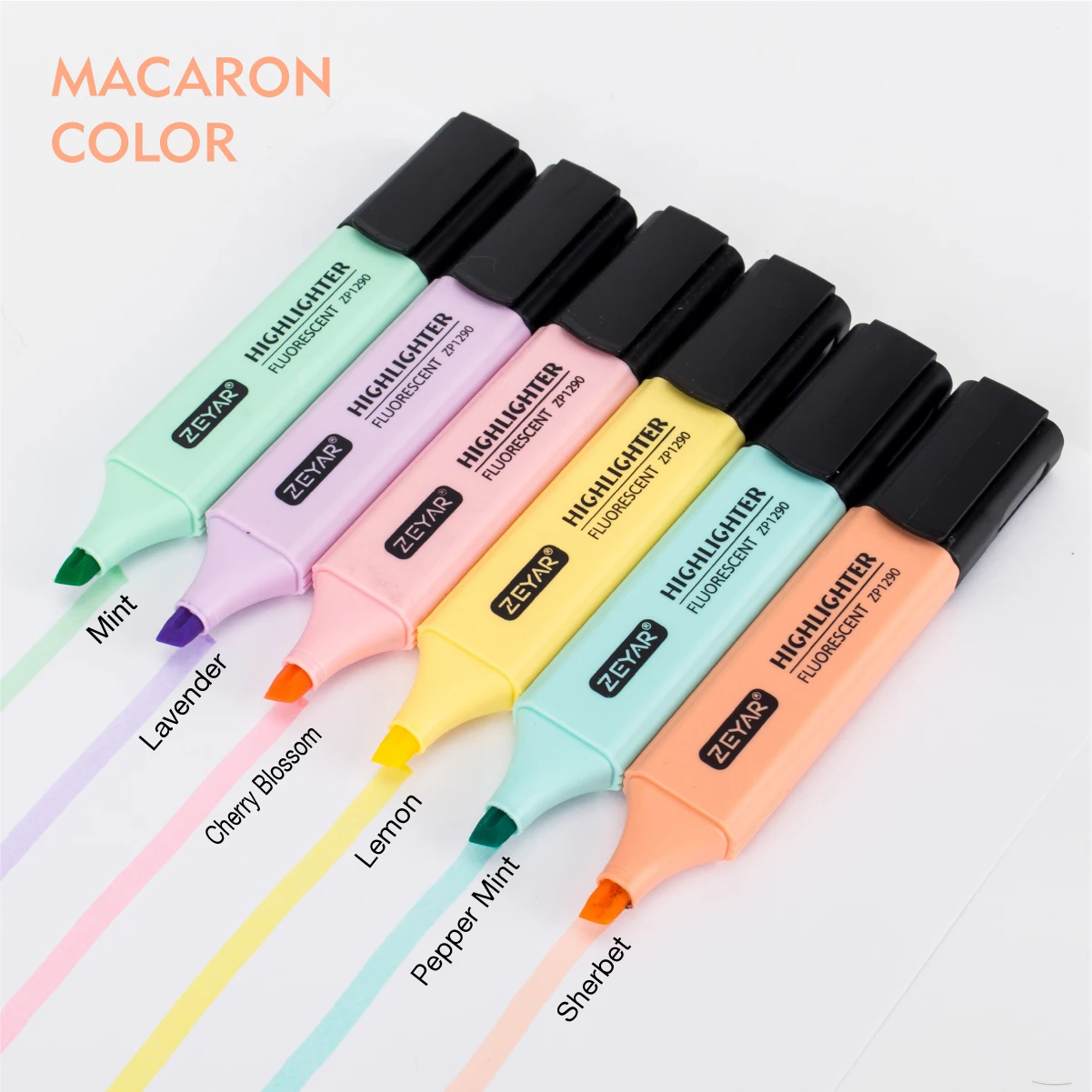 Highlighter Pen Single Head 18 Colors Marker Note Drawing for taking note Stationery Office school supplies | Канцтовары для офиса