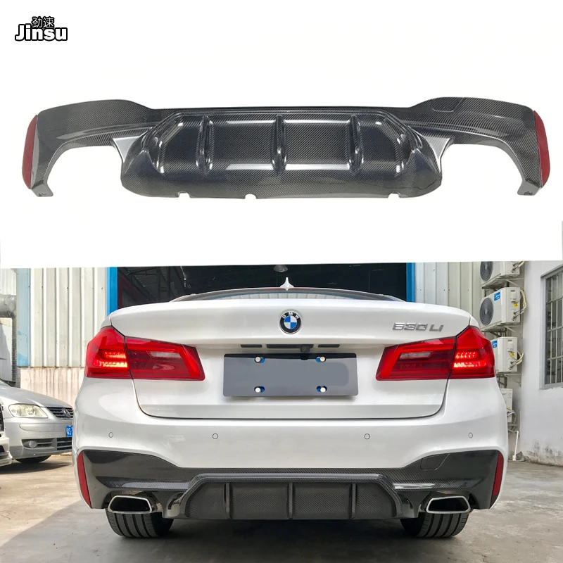 Спойлер для заднего бампера M5 style спойлер BMW 5 series 540i 2017 - 2019 G30 задний диффузор