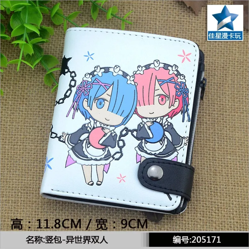 Аниме Re: Zero kara Hajimeru Isekai Seikatsu Rem PU короткий нулевой кошелек/портмоне с внутренним