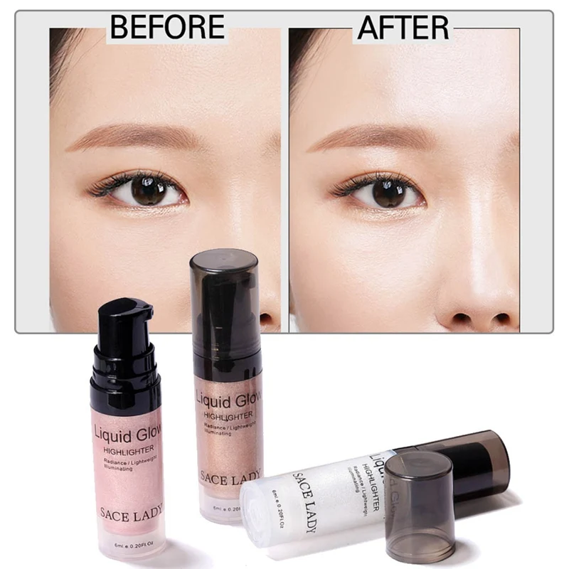 6 мл Крем-Хайлайтер для лица жидкий осветитель макияж Shimmer Glow Kit Макияж лица осветление блеск бренд Косметика