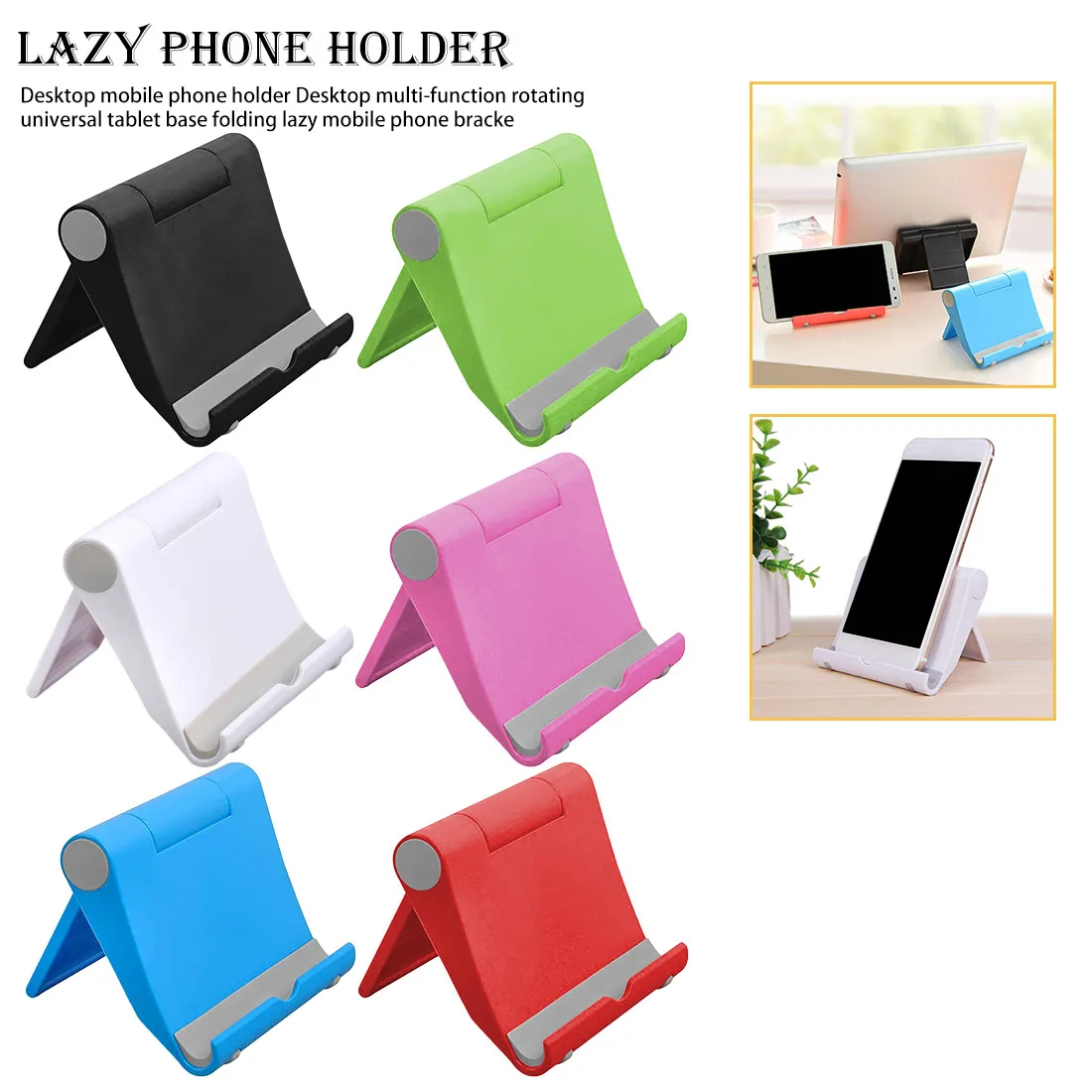 

Universal Rotary Tablet PC Smartphone Stand Foldable Mobile Phone Mount Phone Holder for Iphone X XS MAX For Samsung S10 S10+