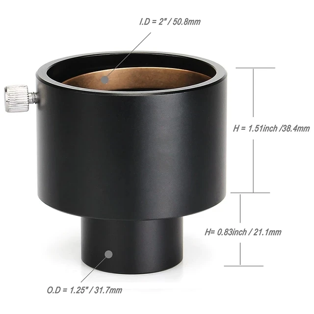 SVBONY Telescope Eyepiece Adapter 1.25" to 0.965" / 0.965" to 1.25" / 2" to 1.25" / 1.25" to 2" Mount Adapter W2811Z 6