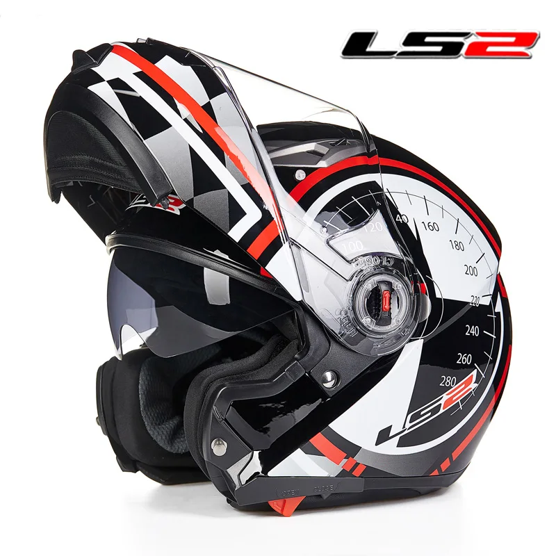 LS2 FF370 флип-ап мотоциклетный шлем для мужчин и женщин двойной козырек с внутренним солнечным щитом LS2 шлем capacete de motocicleta - Цвет: 4