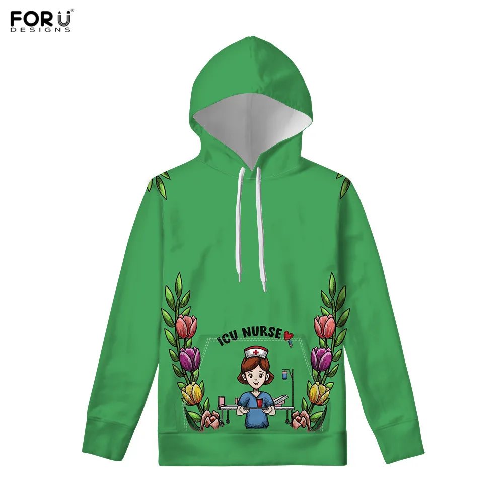 FORUDESIGNS/женские худи Caroon для кормящих, Модный свитшот, топ, осень-весна, женский свободный пуловер с капюшоном, sudaderas mujer - Цвет: HXA237-Z72W