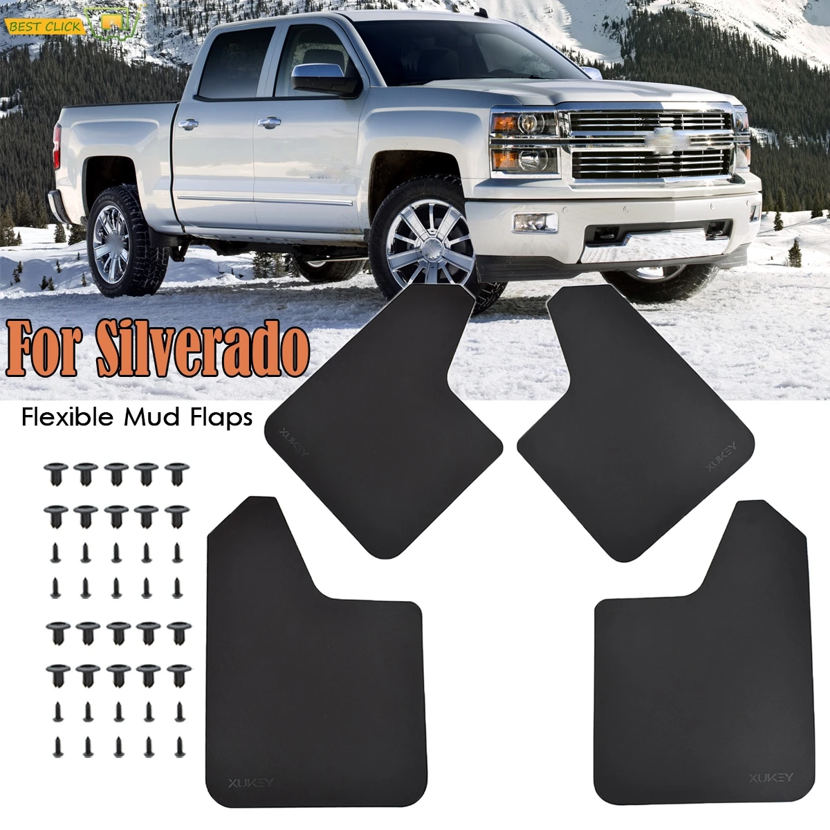 Для Chevrolet Chevy Silverado 1500 1500HD 4500HD 5500HD 6500HD HD SS Брызговики крыло вспышки | Автомобили и