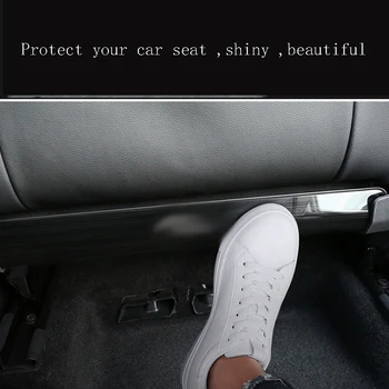 

For Volkswagen VW Scirocco 2015-2018 2019 2020 Stainless Steel Car Seat Anti Kick Board Pad Cover Trim Interior Accessories