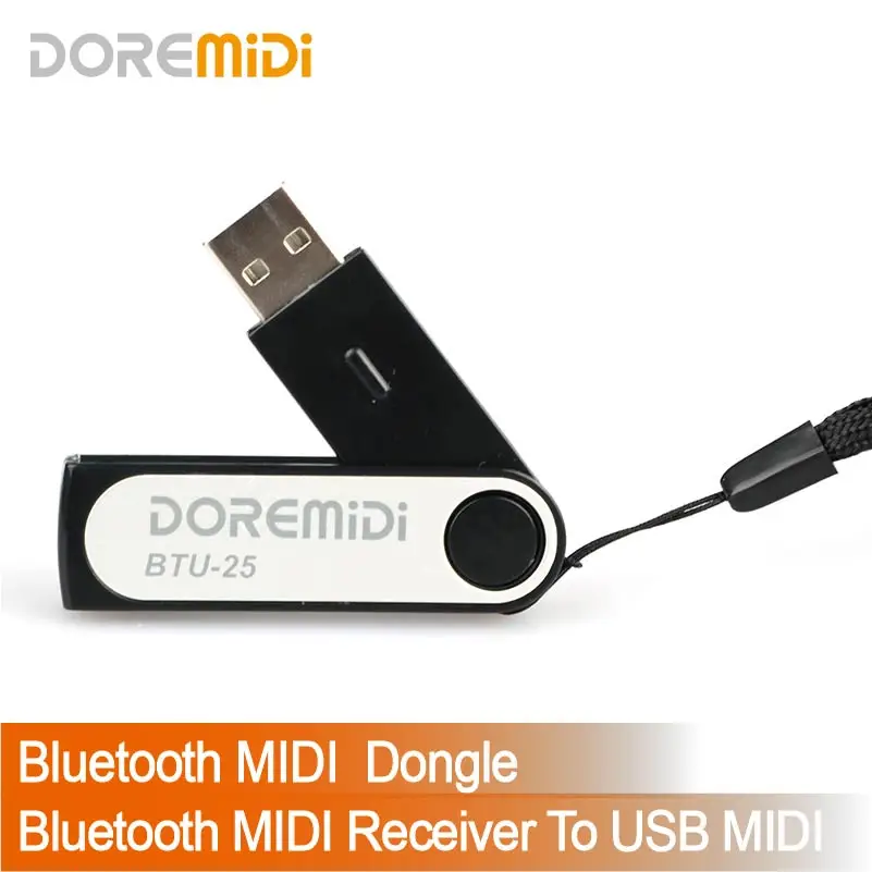 DOREMiDi MIDI Bluetooth receptor Bluetooth MIDI Dongle BLE MIDI BTU-25