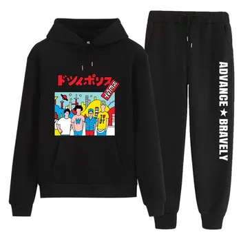 

n100 New Tracksuits Women Hoodies Set Print Casual Hip Hop Sportswear Suit Costumes Sweatshirt+Pants