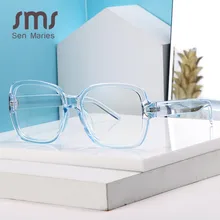 Анти-Синие лучи оправа для компьютерных очков для женщин и мужчин световое покрытие радиационная защита плоское зеркало Ретро близорукость рамка очки