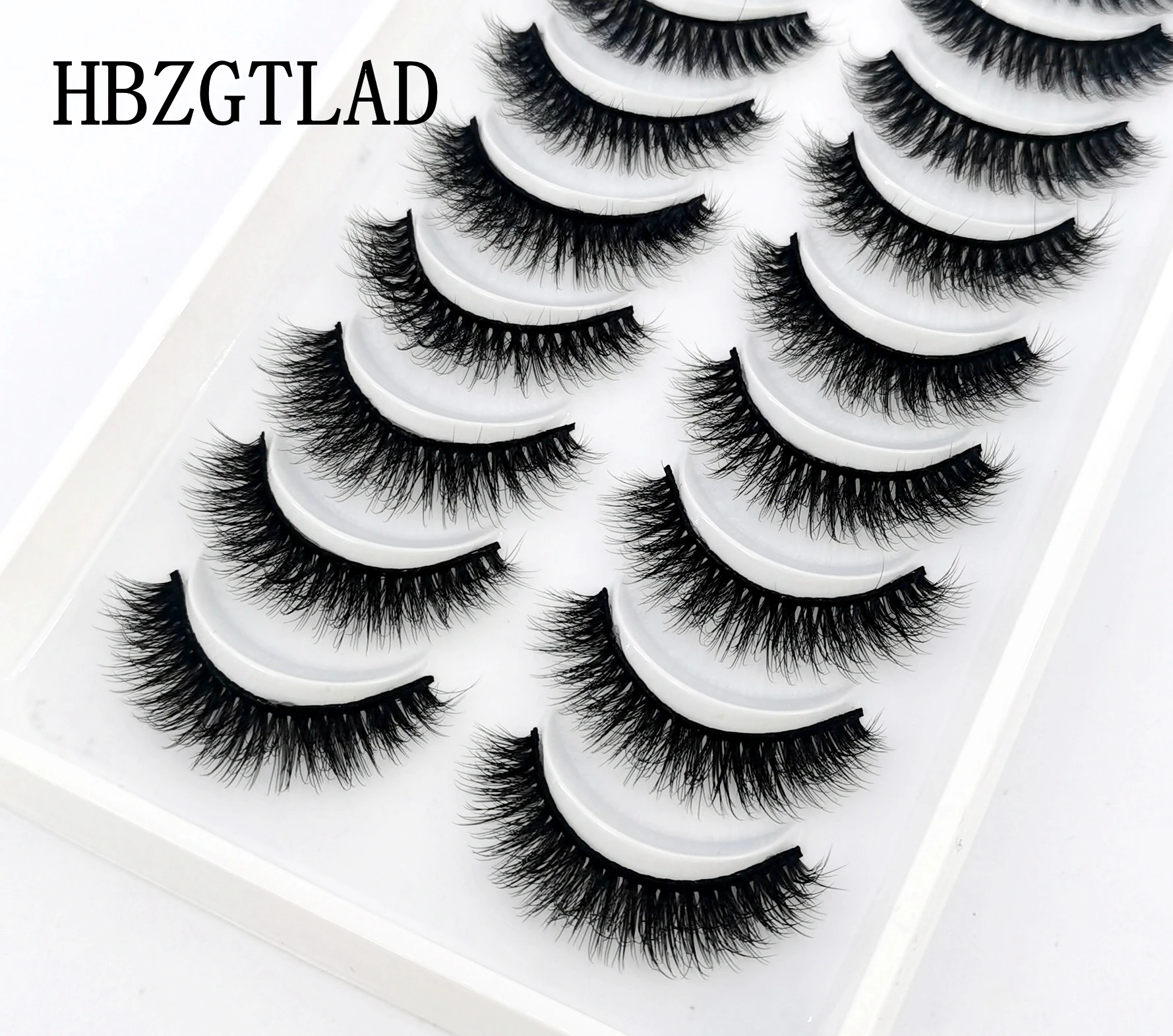 10 pairs Wispy Short Lashes 3d Mink Faux Lashes Natural Long Eyelashes Extension Make up Soft Fake Eyelashes eyelash extensions fake eyelashes eyelash extension eyelash extension lashes false eyelashes