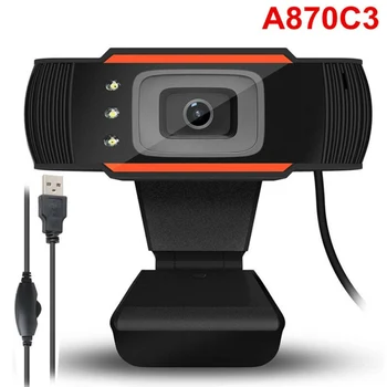 

30fps Rotatable USB 2.0 HD Webcam Web Cam PC Digital Camera Video Recording With Microphone Widescreen Video