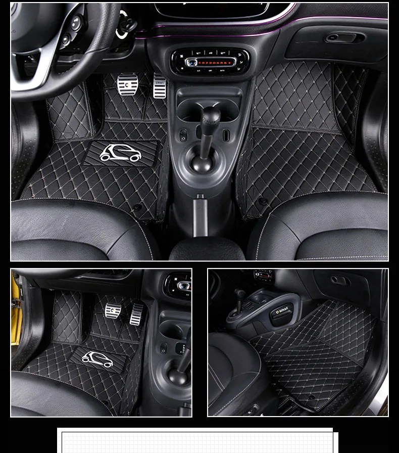 Кожаный коврик для салона автомобиля smart forfour 5 дверей w453 аксессуары ковер 453