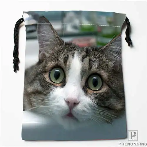 Пользовательские печати кошка(1) сумки для покупок на шнурках дорожный мешочек для хранения плавать Пешие прогулки игрушка сумка унисекс мульти Size19-01-04-9
