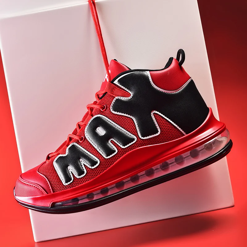 

ZUFENG New Air Cushion Sport Shoes Breathable Running Shoes for Men Multicolor Jogging Sneakers Lace Up Walking Shoes Zapatillas