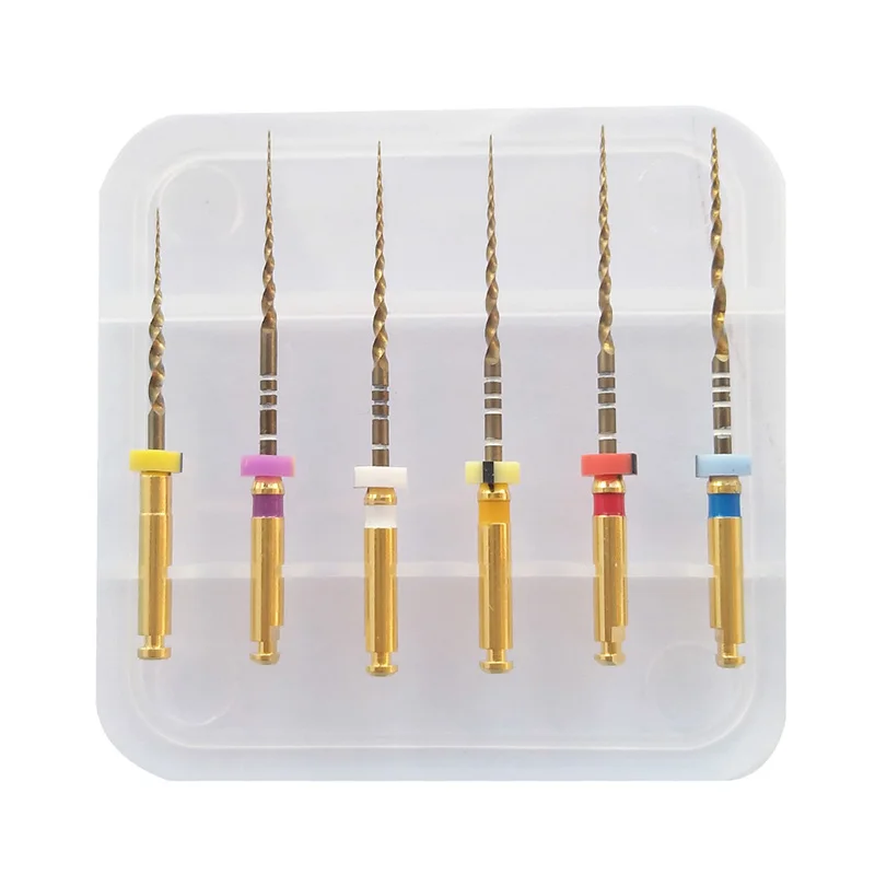 

Dental Root Canal File Gold Endo Rotary Super Files Golden F5 Endodontic Files 25mm Nickel Titainium Instrument Dentistry