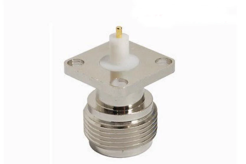 

50pcs N-KFD-5 N Female Jack Panel Mount RF Coax Connector Flange Solder Nickelplated