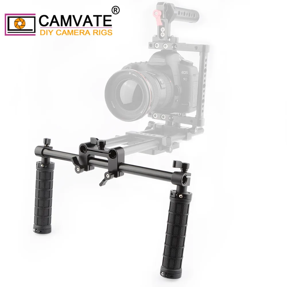 

CAMVATE Handle Grip Front Handbar Clamp Mount fr 15mm Rod Support System DSLR Shoulder Rig Photo Camera Accessories C1049