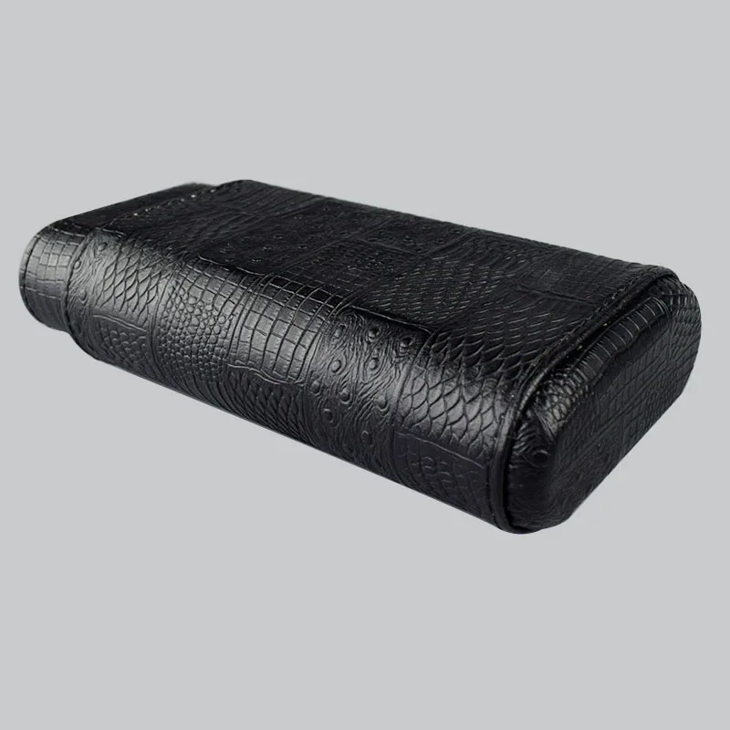 Special Luxury Black High Gloss Wood Cigar 3 Tube Humidor