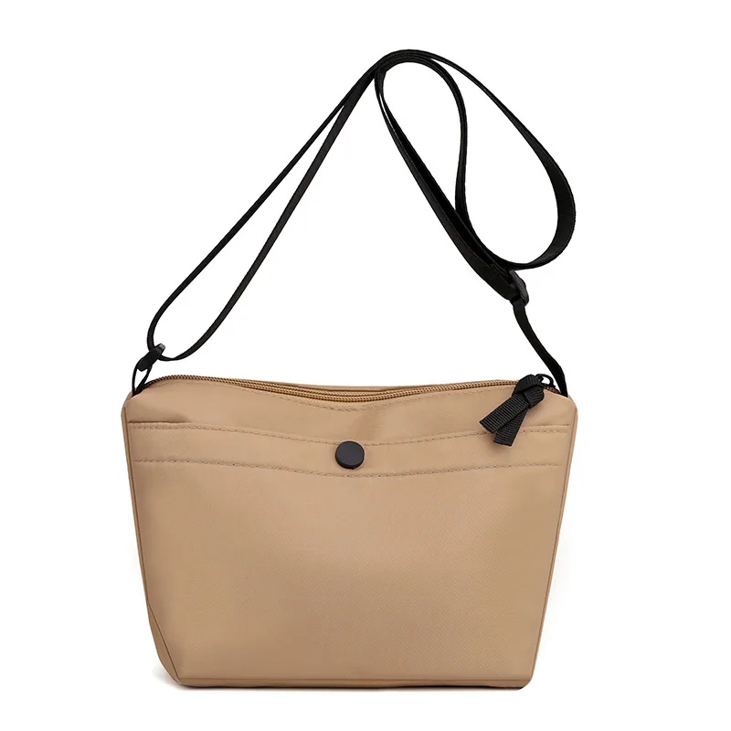 Nylon Shoulder Bag For Women 2021 Casual Small Waterproof Crossbody Bag Solid Color Soft Zipper Summer Coin Purse And Handbags 