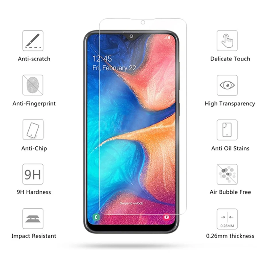 3 шт Защитное стекло для samsung Galaxy A50 A40 закаленное стекло для samsung A10 A20 A30 A70 A80 A60 A90 Защитная пленка для экрана