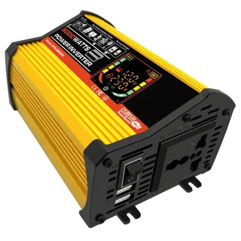 

6000W Dual USB Smart Display Car Power Inverter Converter Adapter 12V to 220V/110V Voltage Transformer Modified Sine Wave