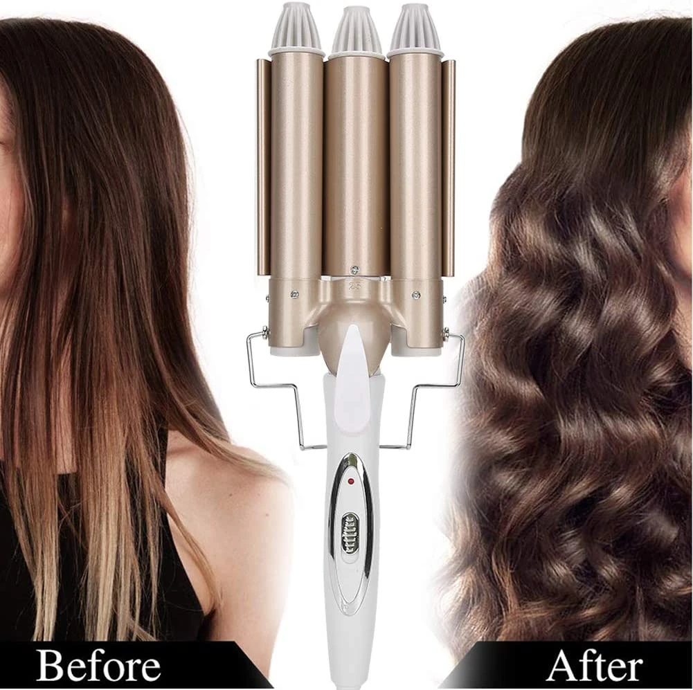 Curling Iron 3 Barrel Curling Iron 1 Inch Hair Wavers Adjustable  Temperature Curling Wand Tongs Crimping Bubble Styling Tool|Curling Irons|  - AliExpress