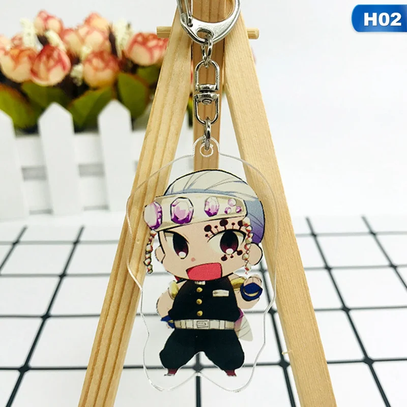 Аниме демон убийца kimetsu no yaiba брелок Kamado Tanjirou Nezuko Agatsuma Zenitsu Косплей Аксессуары цепочки для ключей