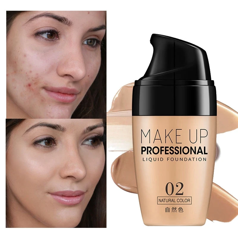 

LAIKOU Face Foundation Cream Concealer Waterproof Liquid Long-lasting Makeup Professional Full Cover Frosted Makeup Base