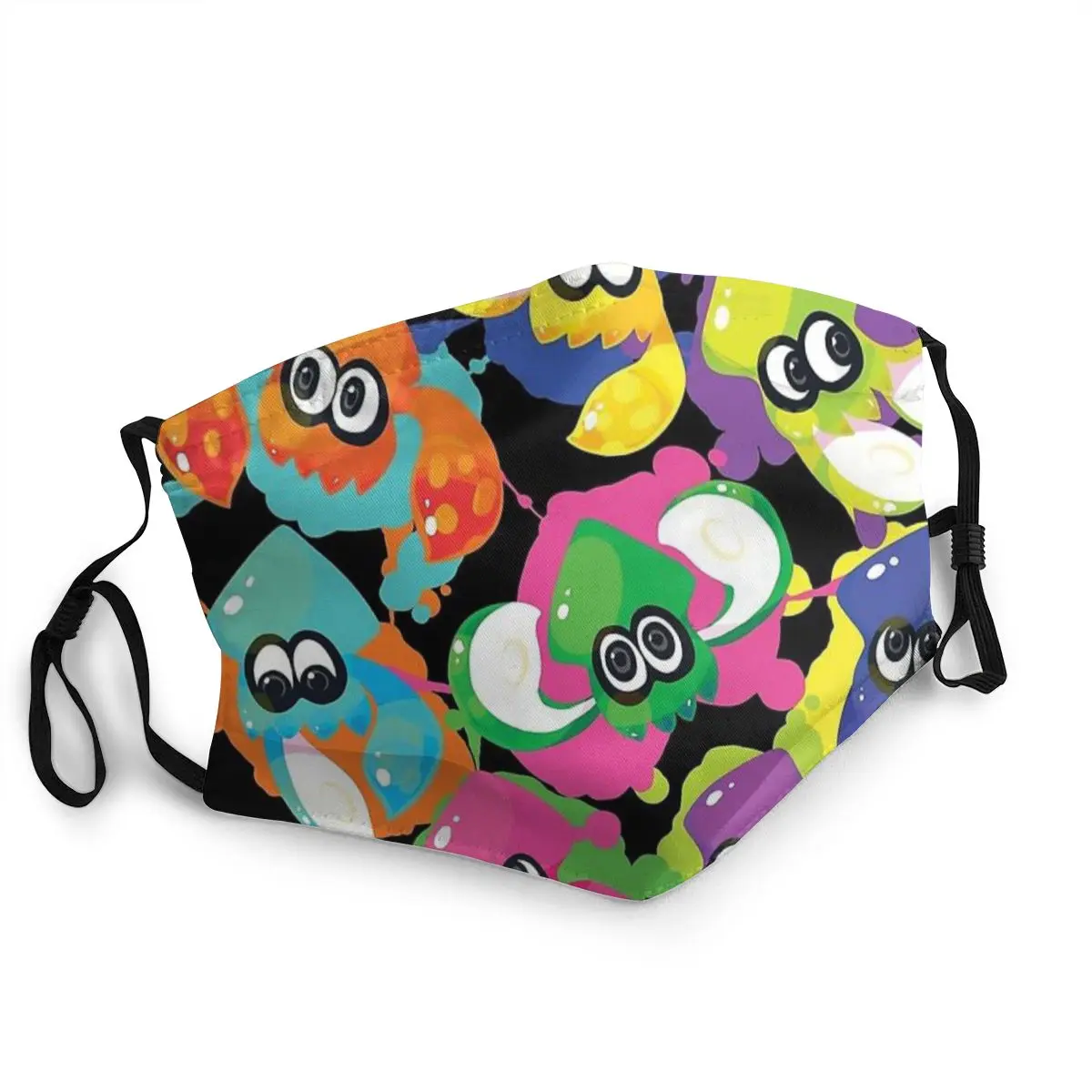 Cool Mouth Face Mask Splatoon Squid Inklings Shooter Protezione Del Gioco Maschere Lavabili Riutilizzabili Copri Bocca Antipolvere Unisex