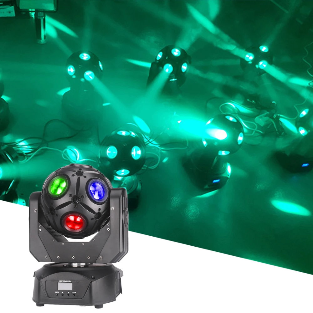 12X10W Rgbw 4 In1 Cree Led Effect Light Dmx512 Stage Dj Disco Led Music Party Beam Projector Per Wedding Xmas Bar Strobe Light