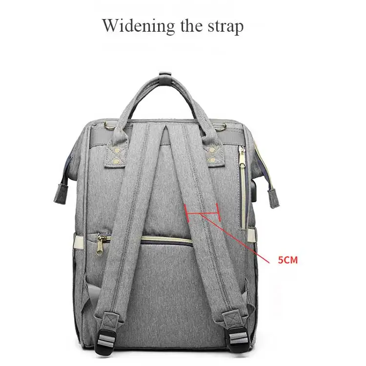 LEQUEEN USB Мода мумия Материнство подгузник мешок большой емкости подгузник сумка Дорожная Рюкзак для ухода за ребенком