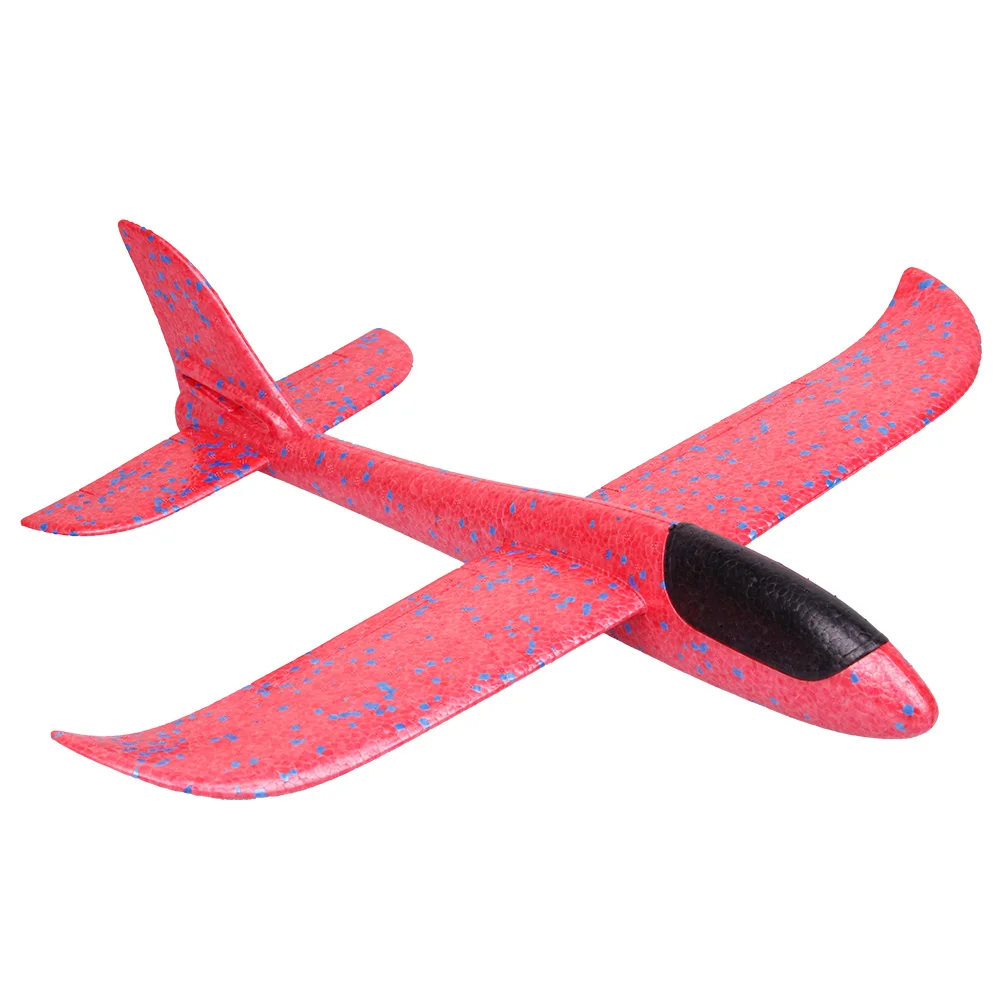 Hand throw airplane EPP Foam Outdoor Launch Glider Plane Kids Toys 48 cm Interesting Launch Throwing Inertial Model Gift funny