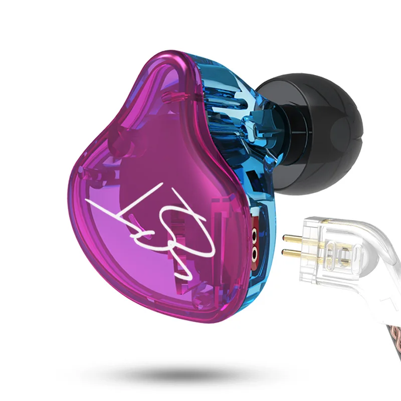 KZ ZST Pro X In Ear Earphone Hybrid Headset HIFI Bass Noise Cancelling Colorful Earbuds With Mic Replaced Cable for ZSN ZSX ZS3