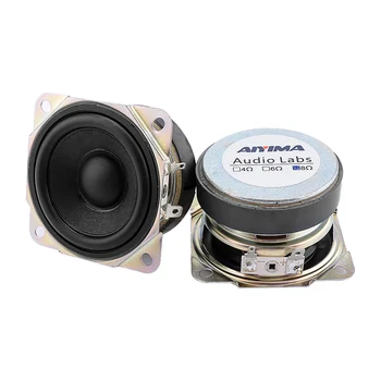 

AIYIMA 2.5Inch Portable Full Range Speaker Driver 8ohm 10W Loudspeaker Rubber Edge Column Amplifier Speakers For Home Audio DIY