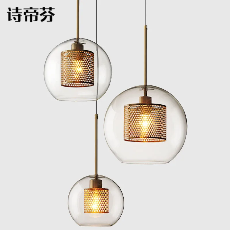 

nordic lampen industrieel luminaire suspendu iron restaurant deco maison hanglamp