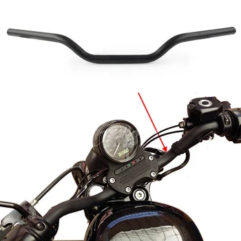 

1" 25mm Motorcycele Tracker Handlebars Drag Bars for Harley Iron Sportster XL 883 1200 All Years Universal Matt Black