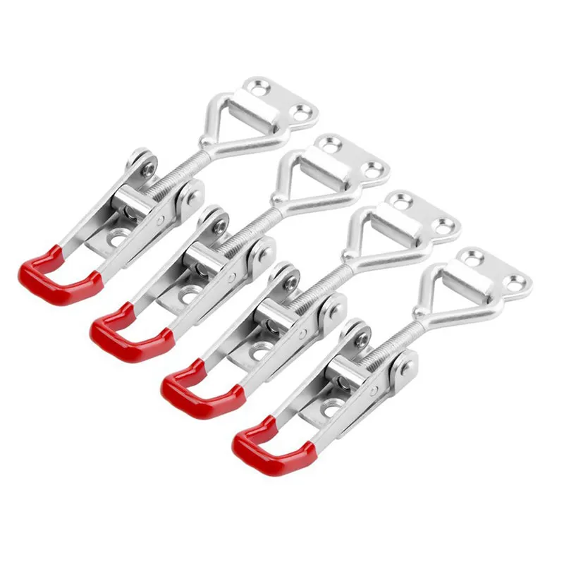 4-Pack Pull Latch-металлический Регулируемый Чехол для дверного шкафа с защелкой-360