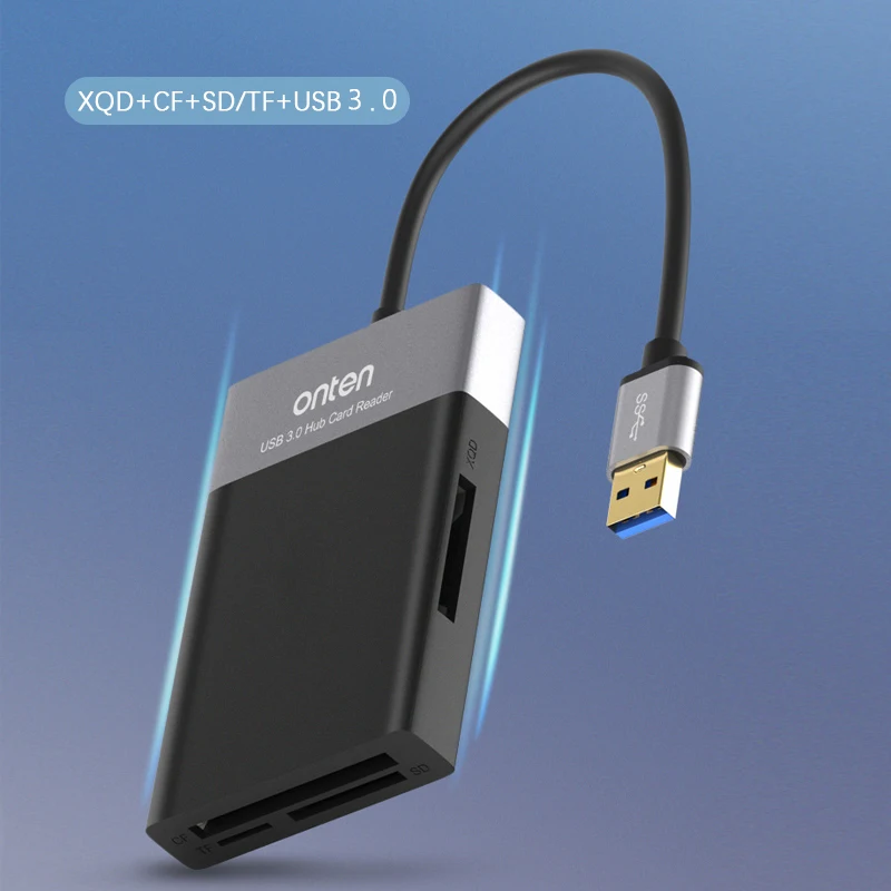 XQD SD CF TF из АБС пластика высокого Скорость ПВХ кабель считывания 6 в 1