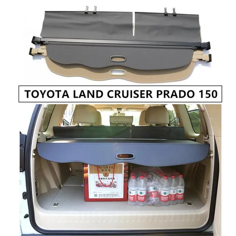 

Rear Trunk Cargo Cover For TOYOTA LAND CRUISER PRADO 150 FJ150 LC150 2010-2020 High Qualit Security Shield Auto Accessories