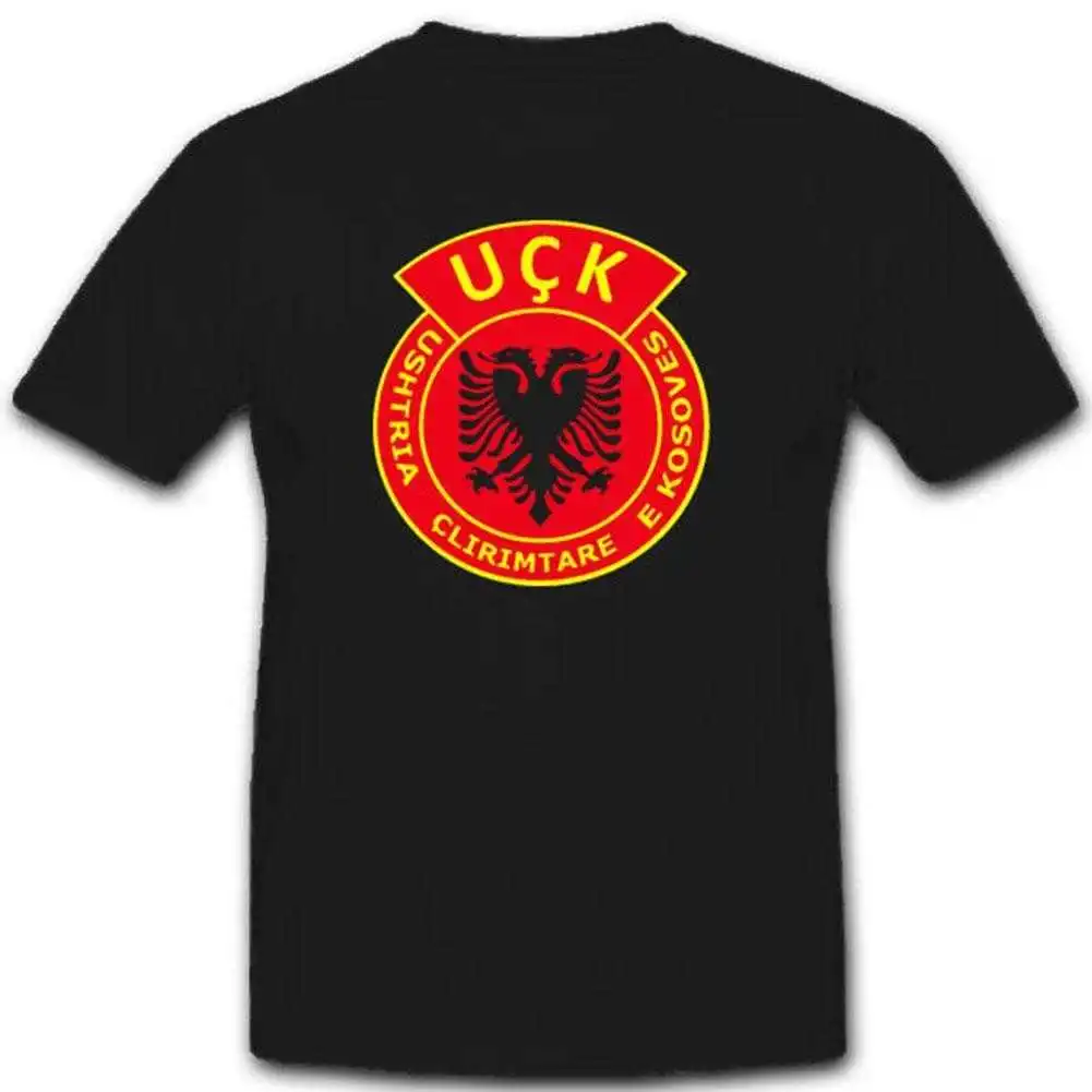  New Uck Kosovo Ushtria Clirimtare e Kosoves Badge Printed T-shirt. Summer Short Sleeve O-neck Mens t Shirt | Мужская одежда