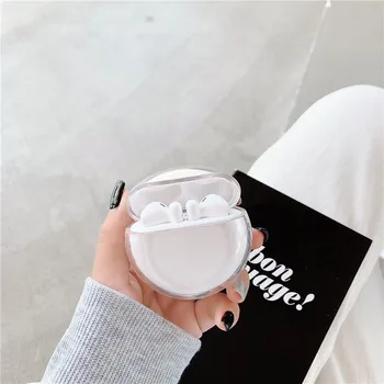 

Earphone Case for Huawei Freebuds 3 Case Shookproof Cover Transparent Clear Hard Plastic Cover for Freebuds 3 Case Funda