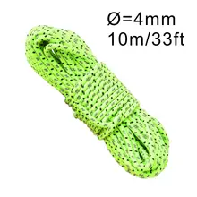 

5m/10m Diameter 4mm Fluorescent Rope,Garden Rope,Windproof Rope For Camping Tent,Anchor Rope For Ground Nails,Sky Curtain Rope