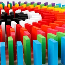 Деревянный набор домино, детские строительные блоки, Детские обучающие игрушки, плитка, игры, Обучающие строительные блоки, сделай сам пластиковая игрушка, набор