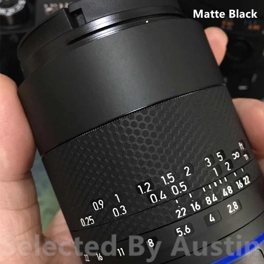 Premium Lens Skin Matte Black For Sony Prime Lens Decal Protector Anti