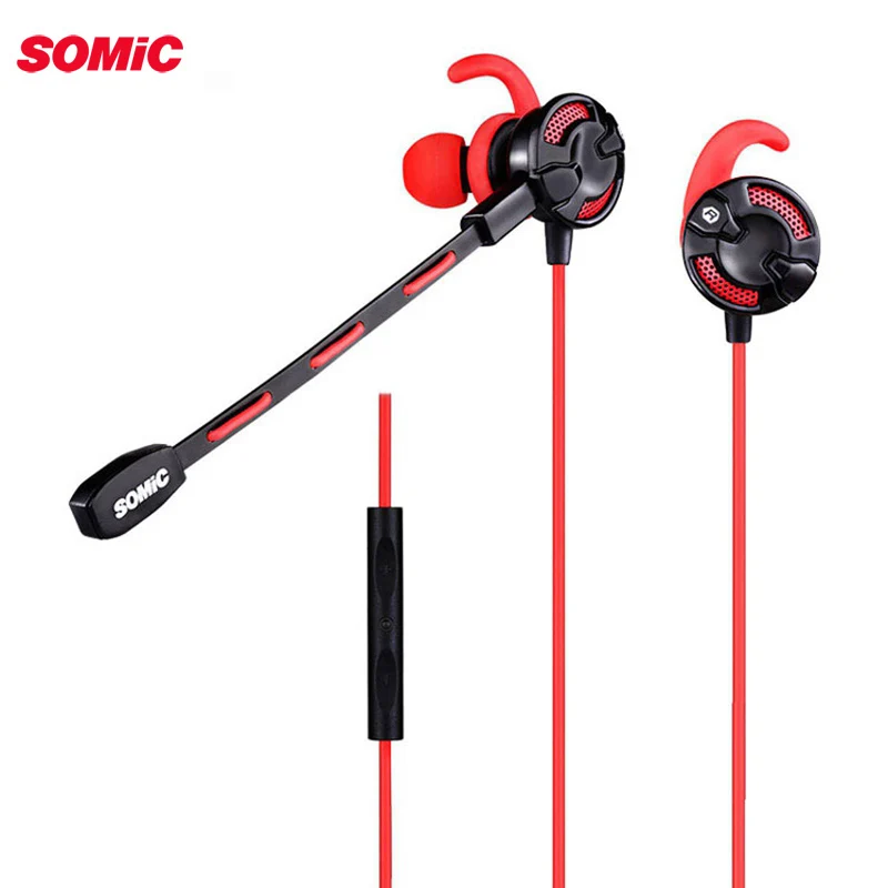 Somic G618 Игровые наушники-вкладыши с микрофоном для компьютера ноутбука 3 5 мм
