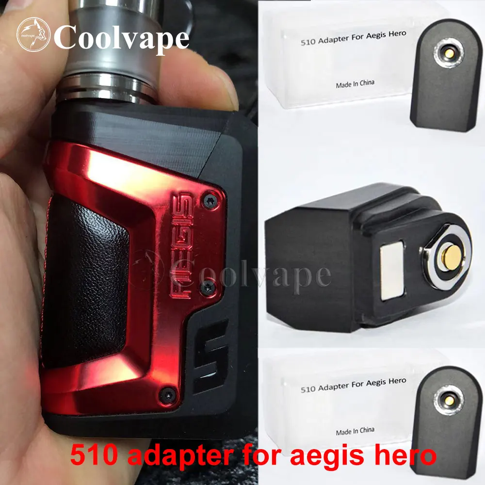 

WOLF COOLVAPE 510 adapter Compatible for geekvape aegis hero pod mod 510 Connector RDA RTA Electronic cigarette accessories