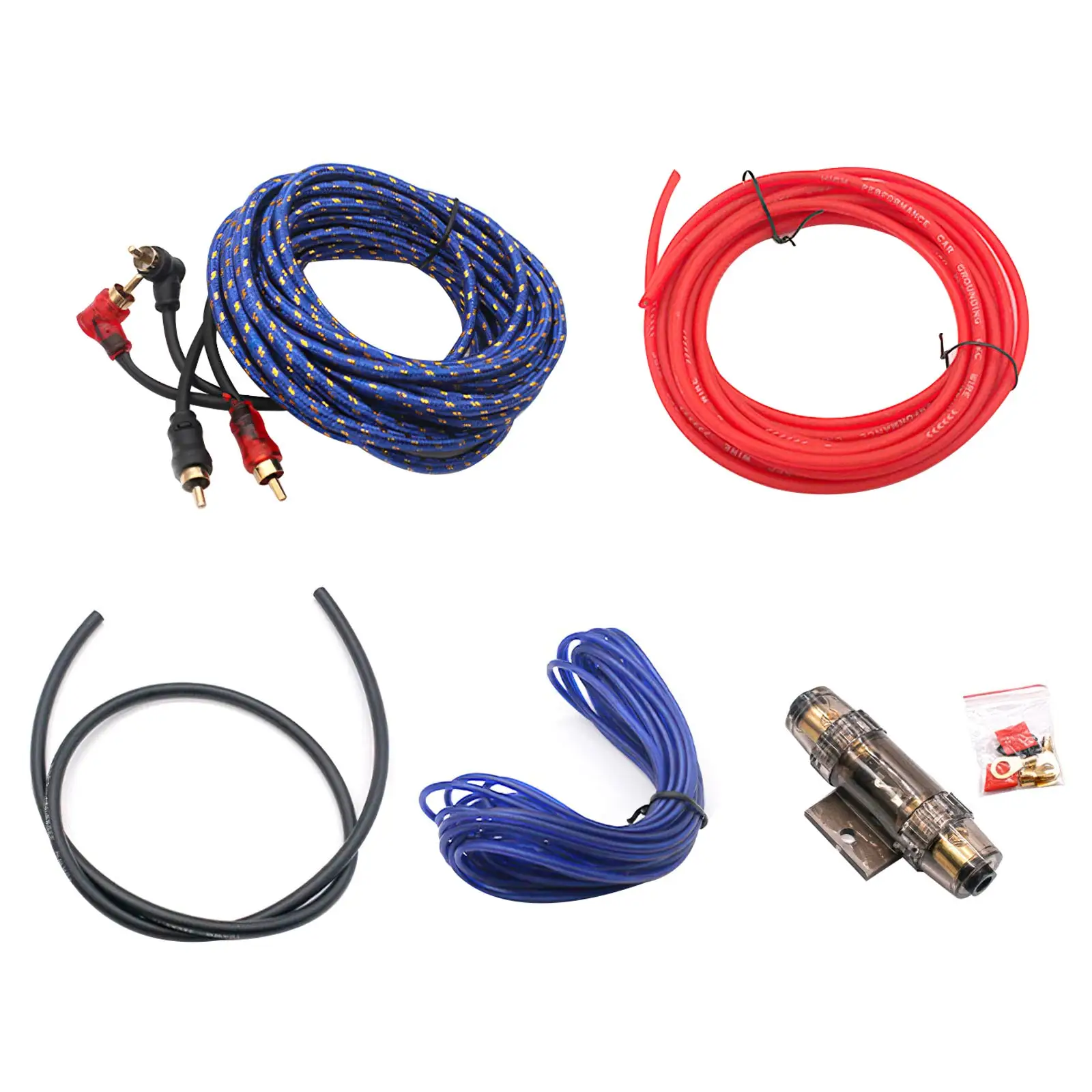 Car Speaker Subwoofer Transmission Power Cord Kit Speaker Cable Kit