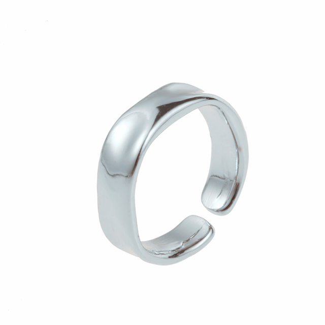 Tarnish Free 2mm 4mm 6mm Stainless Steel  Gold Plated Silver Color Knuckle Rings For Lady Minimalist Gold Rings For Women