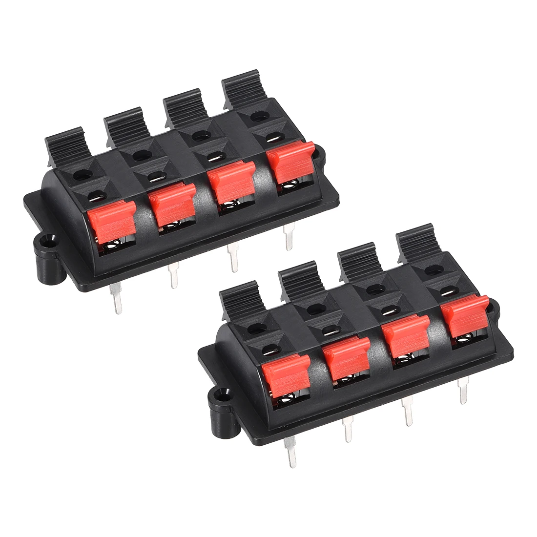 

uxcell 2Pcs 8 Way Speaker Terminal Clip Push Release Audio Cable Terminal Strip WP8-03